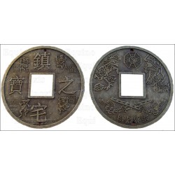 Monete cinesi Feng-Shui – 70 mm – Lotto da 5