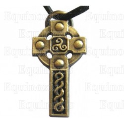 Ciondolo celtico – Croce celtica 7 – Bronzo satinato