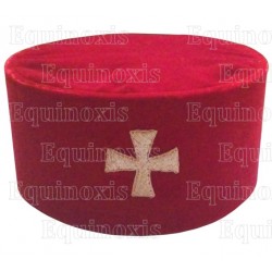 Toque maçonnique – Knights Templar (KT) – Toque du Temple – Taille 56