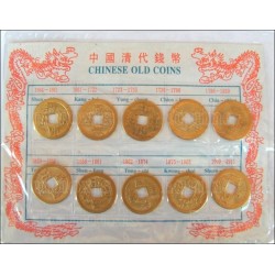 Set di monete Feng-Shui – Set di 10 monete cinesi confezionate